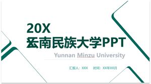 20XX Université du Yunnan pour les nationalités PPT