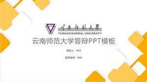 Plantilla PPT de defensa de la Universidad Normal de Yunnan