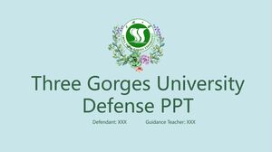 Three Gorges University Defense PPT