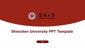 Modelo PPT da Universidade de Shenzhen