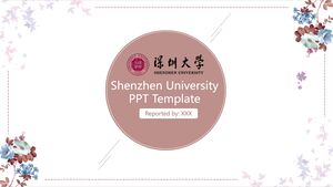 Shenzhen Üniversitesi PPT Şablonu