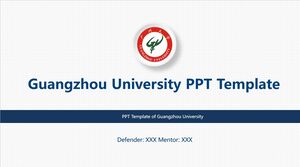 Modèle PPT de l'Université de Guangzhou