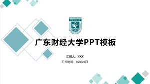 Szablon PPT Uniwersytetu Finansów i Ekonomii w Guangdong