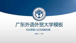 Vorlage für die Guangdong-Universität für Auslandsstudien und Handel