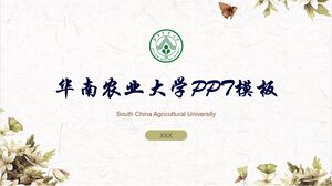 Modèle PPT de l'Université agricole de Chine du Sud