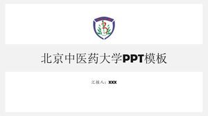 Szablon PPT Uniwersytetu Tradycyjnej Medycyny Chińskiej w Pekinie
