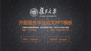Plantilla PPT de informe de apertura y tesis de graduación