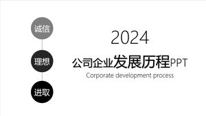 História de desenvolvimento empresarial da empresa 202X PPT