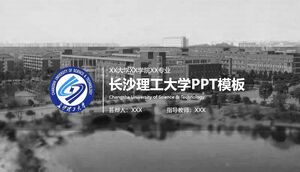 Modelo PPT da Universidade de Tecnologia de Changsha