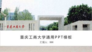 Modèle PPT général de l'Université de commerce et de technologie de Chongqing