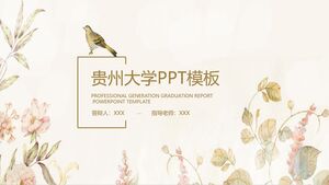 Șablon PPT Universitatea Guizhou