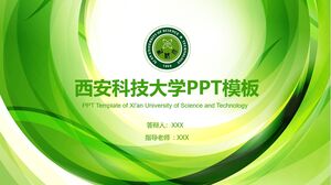Modelo PPT da Universidade de Ciência e Tecnologia de Xi'an