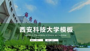 Modèle de l'Université des sciences et technologies de Xi'an
