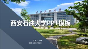 Templat PPT Universitas Perminyakan Xi'an