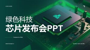 Peluncuran Produk Chip Template PPT Teknologi Hijau