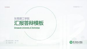 Modèle PPT de soutenance de thèse de l'Université de technologie de Dongguan