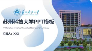 Szablon PPT Uniwersytetu Naukowo-Technologicznego w Suzhou