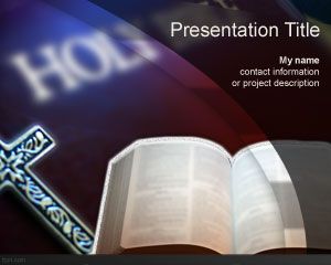 The Holy Bible PowerPoint Şablon