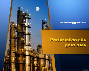 Industrial Plant Powerpoint-Vorlage