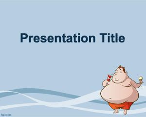 Plantilla de PowerPoint obesidad