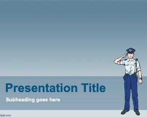 Polizia PowerPoint Template Polizia PowerPoint Template