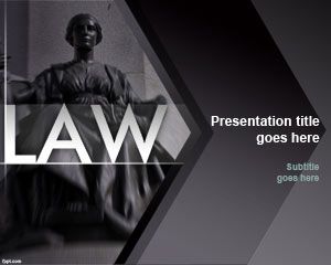 Plantilla de PowerPoint Ley