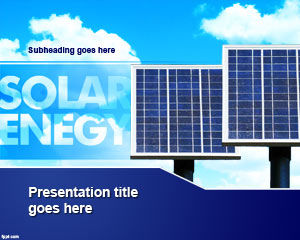 太阳能的PowerPoint模板