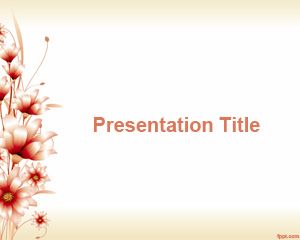 3d Flower PowerPoint Template