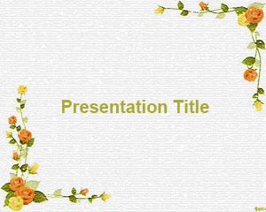 Modelos de flores plantilla de PowerPoint