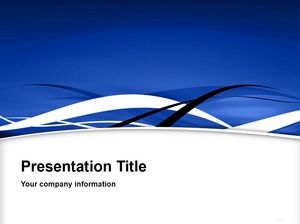 Free Blue Fringe PowerPoint Template