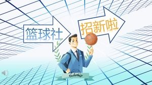 Klub Basket merekrut template PPT baru