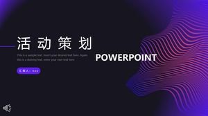Colorful wind activity planning PPT template Colorful wind activity planning PPT template
