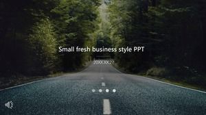 Small fresh business style PPT template
