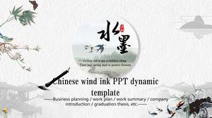 Chinese style ink PPT template