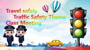 安全旅行安全主題班次會議PPT模板