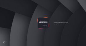 European and American style product launch conference ppt template
