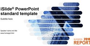 Bulat persegi panjang seni visual kreatif memotong laporan bisnis sederhana template ppt universal