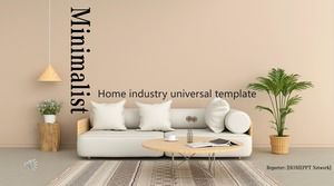 Minimalist furniture industry brand promotion PPT template