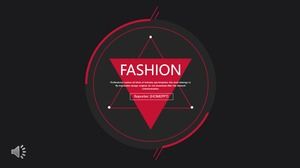 European and American style triangle geometry PPT template