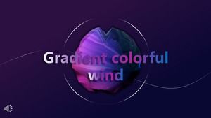 Gradient style colorful fashion PPT template
