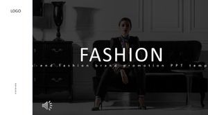 European and American style fashion brand PPT template