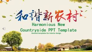 Nueva plantilla dinámica armoniosa PPT rural