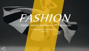 Fashion European and American style PPT template
