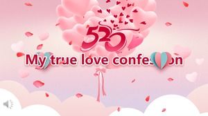 Romantic love confession PPT