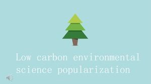 Template PPT perlindungan lingkungan rendah karbon
