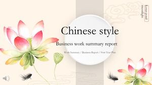 Modèle PPT de rapport d'activité économique en Chine