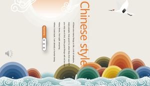 Colorful Chinese style PPT template