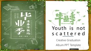 เทมเพลตอัลบั้มภาพ PPT สำหรับเยาวชนที่สำเร็จการศึกษา