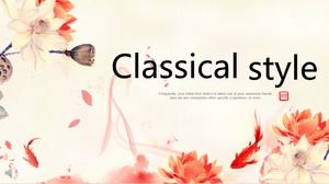 Classical wind ppt template download