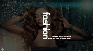 European and American fashion style PPT template